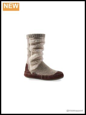 Women's Mid-Calf Slouch Boot Slippers Memory Foam Non-Slip Indoor Outdoor
